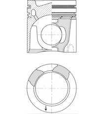 Píst KOLBENSCHMIDT 41657600