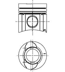 Píst KOLBENSCHMIDT 41663600