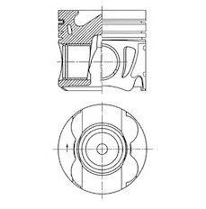 Píst KOLBENSCHMIDT 41711620