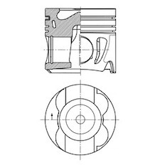 Píst KOLBENSCHMIDT 41716600