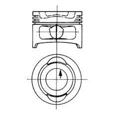 Píst KOLBENSCHMIDT 90129700