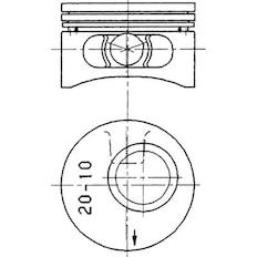 Píst KOLBENSCHMIDT 90245610