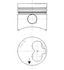 Píst KOLBENSCHMIDT 90732610