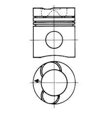 Píst KOLBENSCHMIDT 90733700