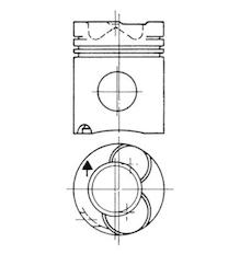 Píst KOLBENSCHMIDT 90738700