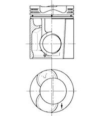 Píst KOLBENSCHMIDT 90870601