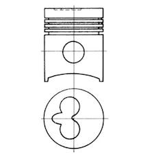 Píst KOLBENSCHMIDT 91007600
