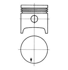 Píst KOLBENSCHMIDT 91334700