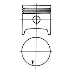 Píst KOLBENSCHMIDT 91350701