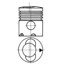 Píst KOLBENSCHMIDT 91395700