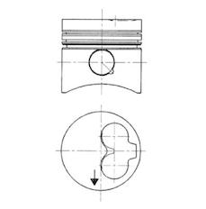 Píst KOLBENSCHMIDT 91418600