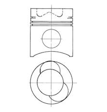 Píst KOLBENSCHMIDT 91681700