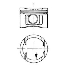 Píst KOLBENSCHMIDT 92213630