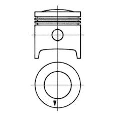 Píst KOLBENSCHMIDT 92412601