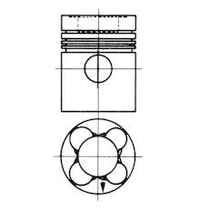 Píst KOLBENSCHMIDT 92582600
