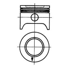 Píst KOLBENSCHMIDT 92803600