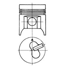 Píst KOLBENSCHMIDT 92813640