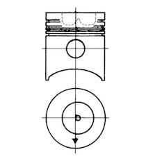 Píst KOLBENSCHMIDT 93063600