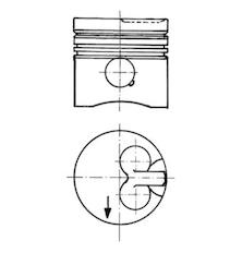 Píst KOLBENSCHMIDT 93065600