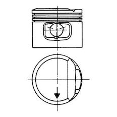Píst KOLBENSCHMIDT 93117610