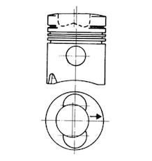 Píst KOLBENSCHMIDT 93280600