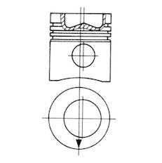 Píst KOLBENSCHMIDT 93445700