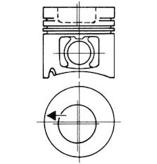 Píst KOLBENSCHMIDT 93484702