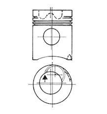 Píst KOLBENSCHMIDT 93504700
