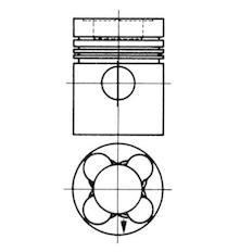 Píst KOLBENSCHMIDT 93568600