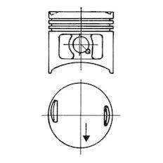 Píst KOLBENSCHMIDT 93673700