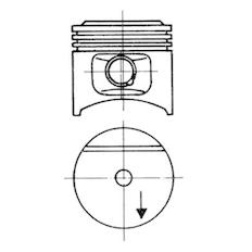 Píst KOLBENSCHMIDT 93677610