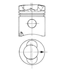 Píst KOLBENSCHMIDT 93741610