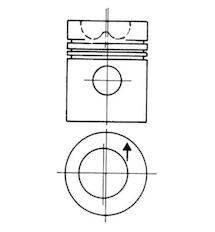 Píst KOLBENSCHMIDT 93793600