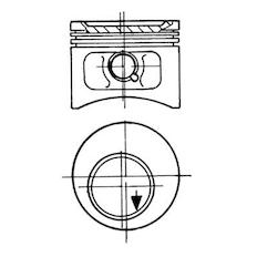 Píst KOLBENSCHMIDT 93827620