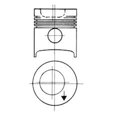 Píst KOLBENSCHMIDT 93858600