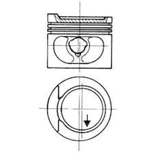 Píst KOLBENSCHMIDT 93872620