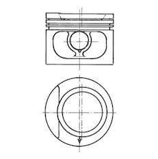Píst KOLBENSCHMIDT 93876610