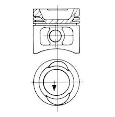 Píst KOLBENSCHMIDT 93896600