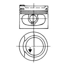 Píst KOLBENSCHMIDT 93928730