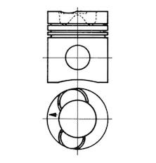 Píst KOLBENSCHMIDT 93938600