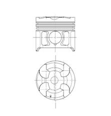 Píst KOLBENSCHMIDT 94820700