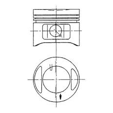 Píst KOLBENSCHMIDT 94870700