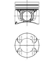 Píst KOLBENSCHMIDT 97597700