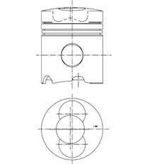 Píst KOLBENSCHMIDT 99343600