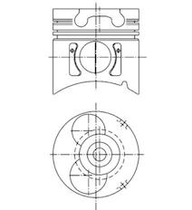 Píst KOLBENSCHMIDT 99371600