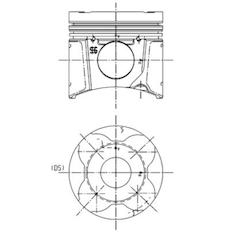 Píst KOLBENSCHMIDT 99662600
