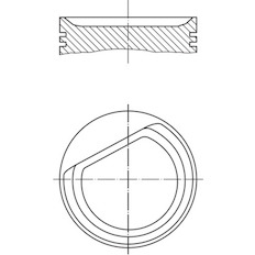 Píst MAHLE ORIGINAL 001 24 00