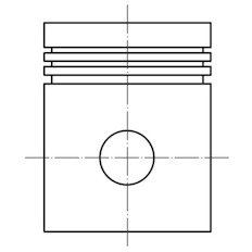 Píst MAHLE ORIGINAL 001 28 00