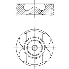 Píst MAHLE ORIGINAL 001 36 00