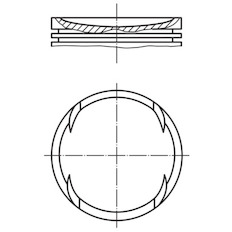 Píst MAHLE ORIGINAL 001 40 00